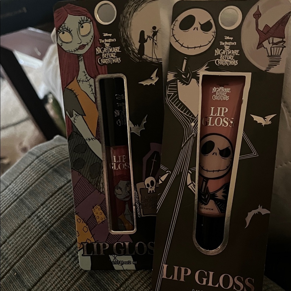 Disney Nightmare Before Christmas Lip Gloss Duo - Black and Red